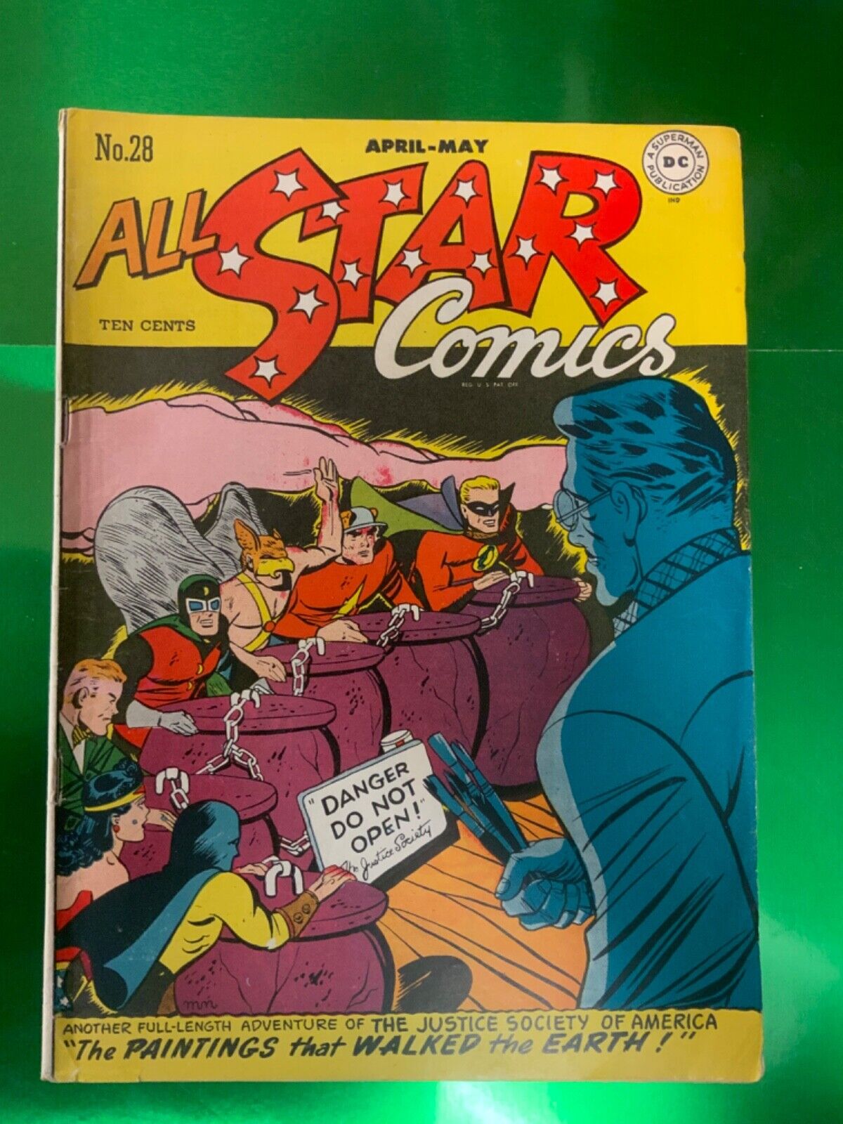 ALL STAR COMICS #28 - HIGHER GRADE COPY DC 1946 - JUSTICE SOCIETY FLASH HAWKMAN