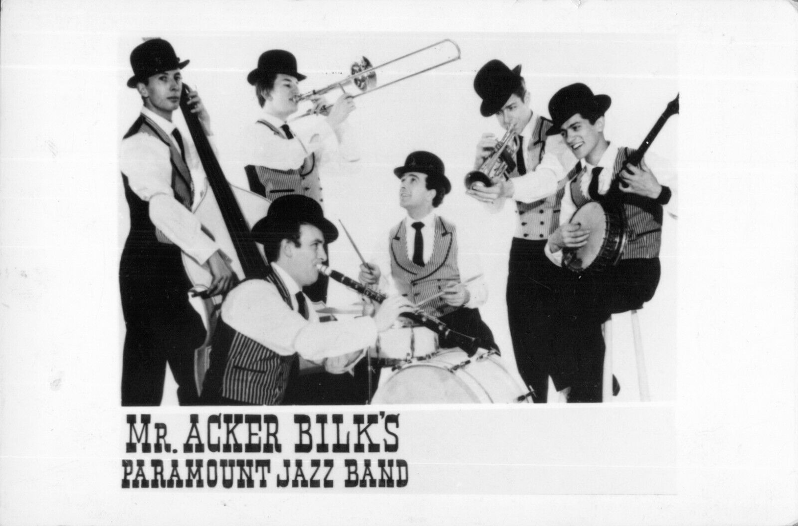 Mr Acker Bilk\'s Paramount Jazz Band - Signed Autograph