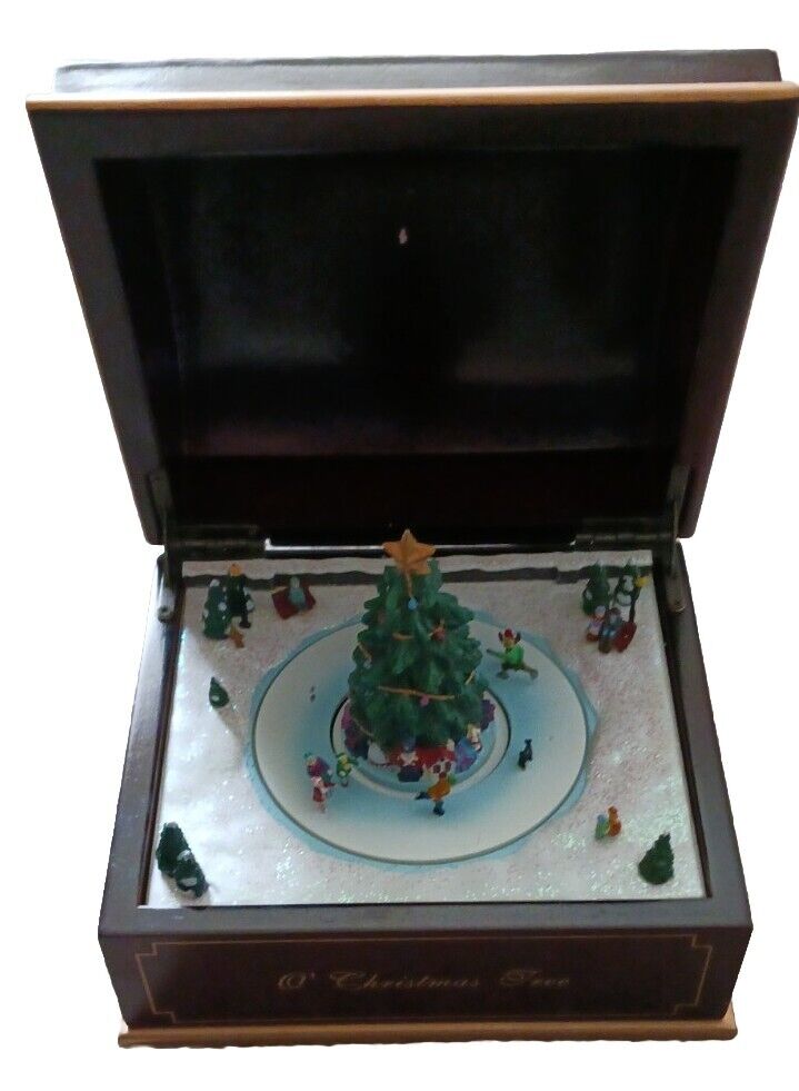 Mr Christmas Winter Wonderland Animated Carousel Music Box Good Condition