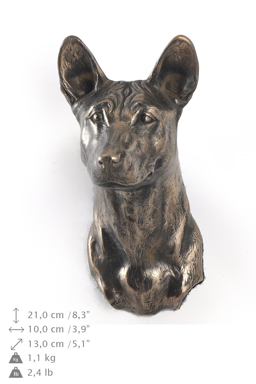 Basenji, dog statuette to hang on the wall, Art Dog Limited Edition, USA