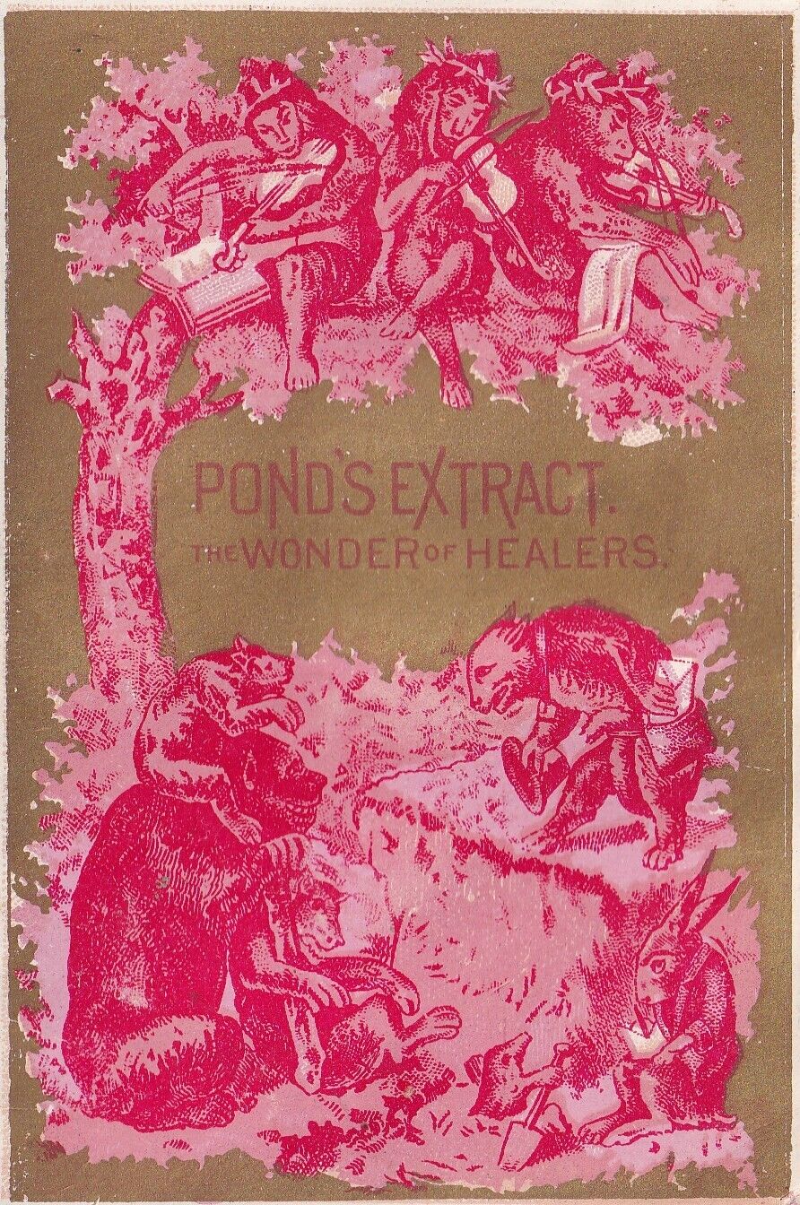 1800s Victorian Trade Card -Pond's Extract -#b1