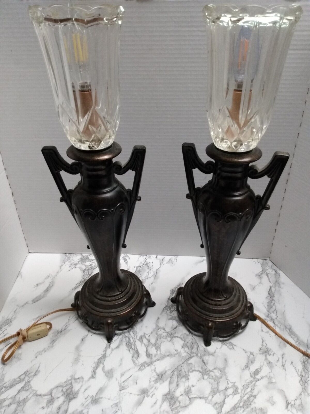 (2) Vintage 20 in.  Berman 1996 #3075 Lamps
