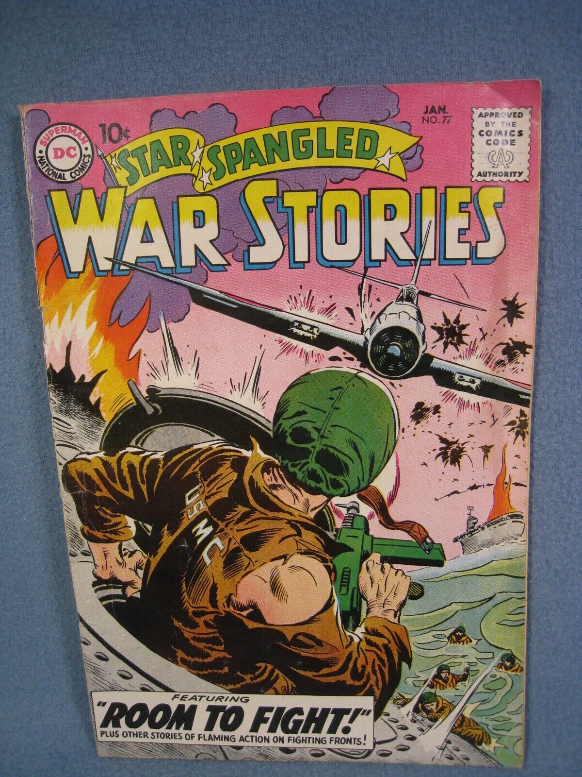 Vintage 1959 No.77 Star Spangled War Stories Comic Book