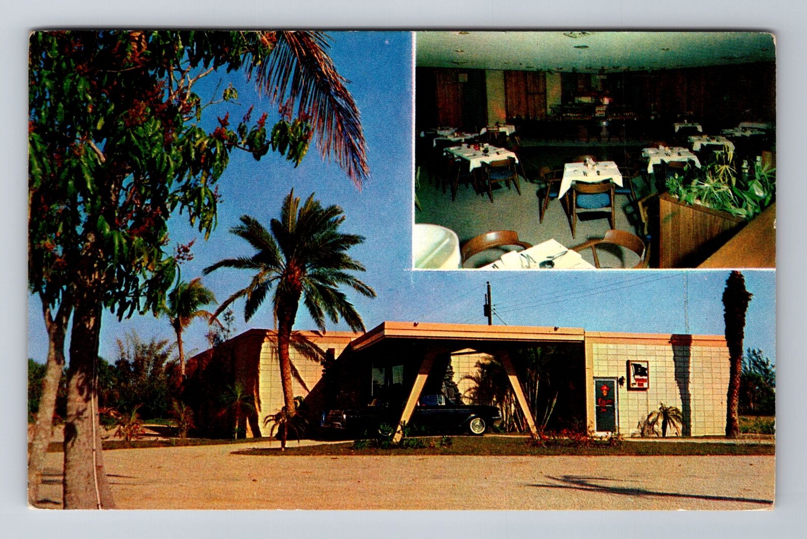 Fort Myers FL-Florida, The Hideaway Restaurant, Antique, Vintage Postcard