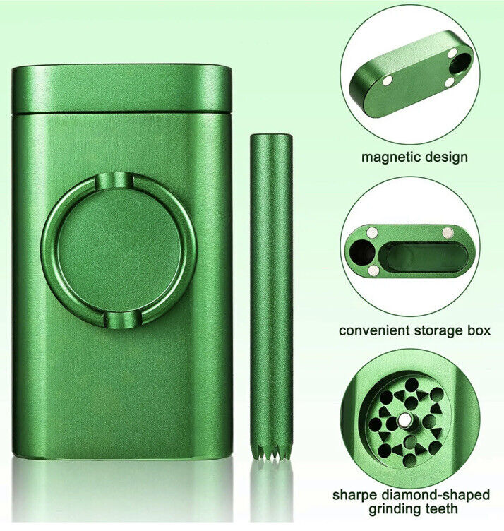 Metal Heavy duty One Hitter Dugout Set With Build In Grinder - All-in-one Design