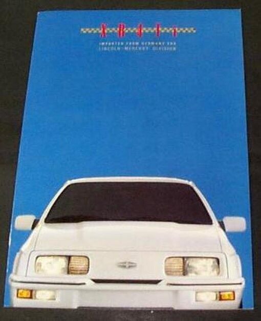 1988 Merkur XR4Ti Dealer Brochure, - NOS - Uncirculated - NEW