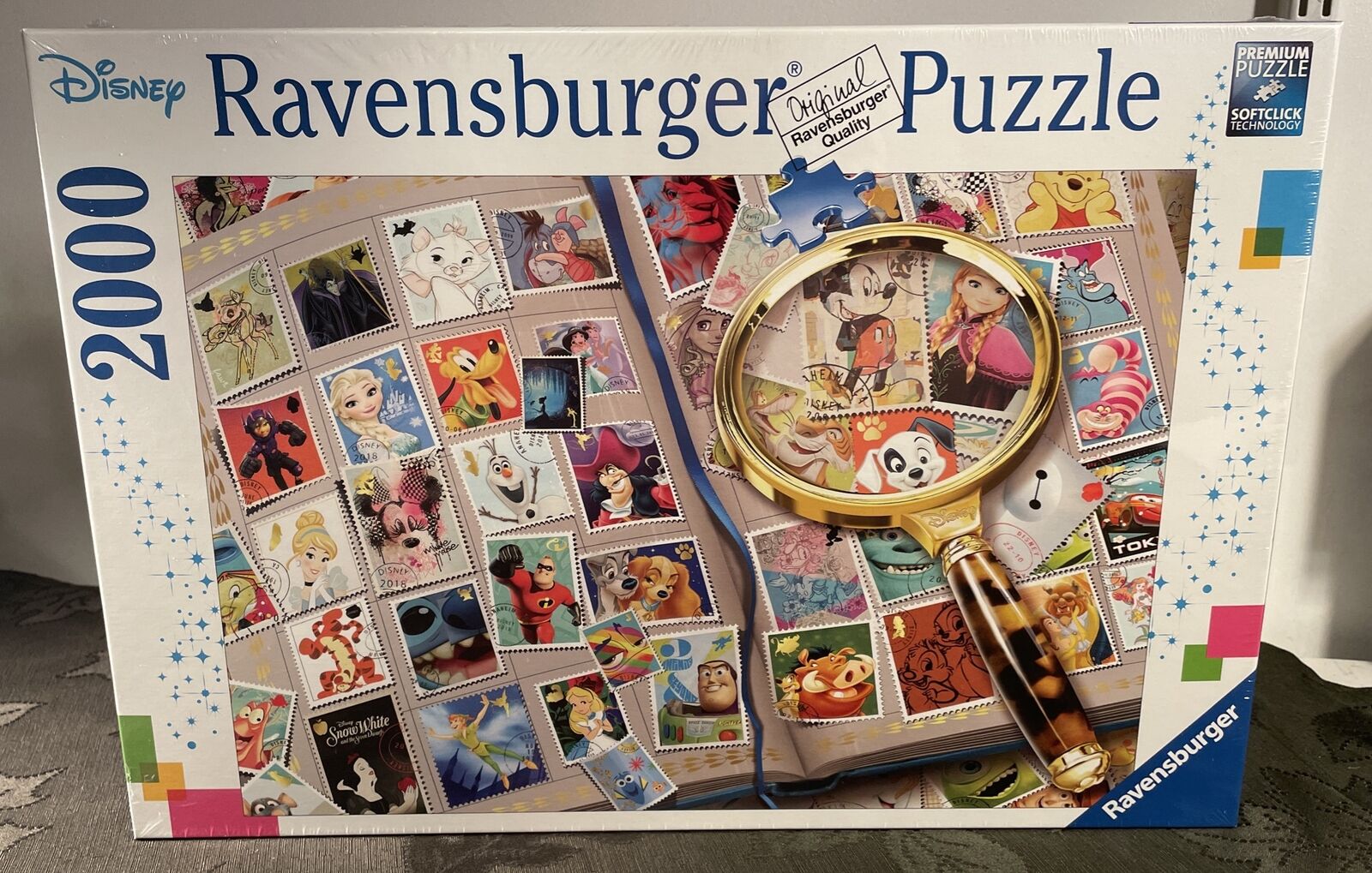Ravensburger “Disney Stamp  Album” 2000 Piece Jigsaw Puzzle Disney Characters
