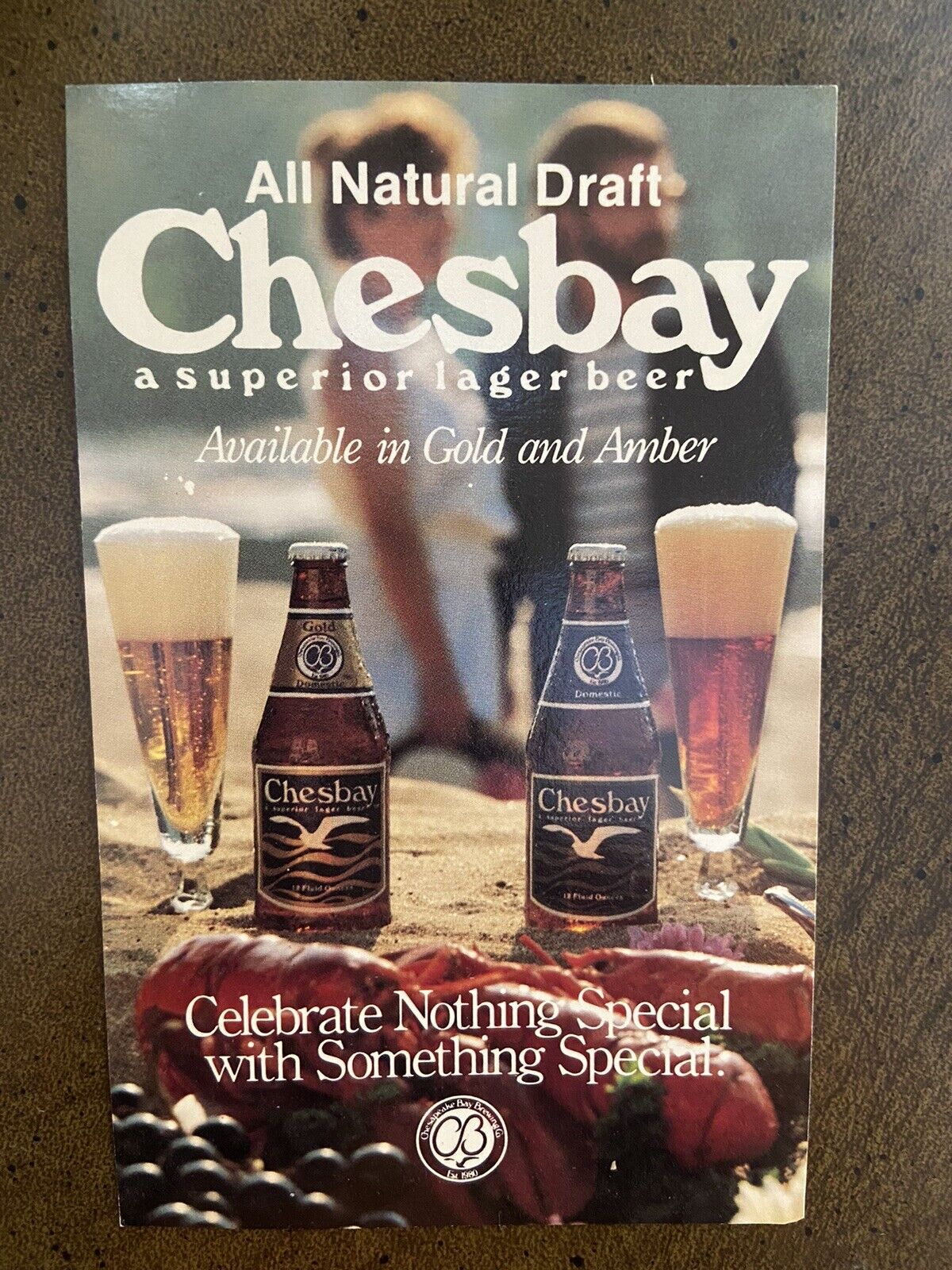 Lot of 3 Vintage 1980's CHESBAY Brewery Postcards Beer Virginia Beach Micro RARE