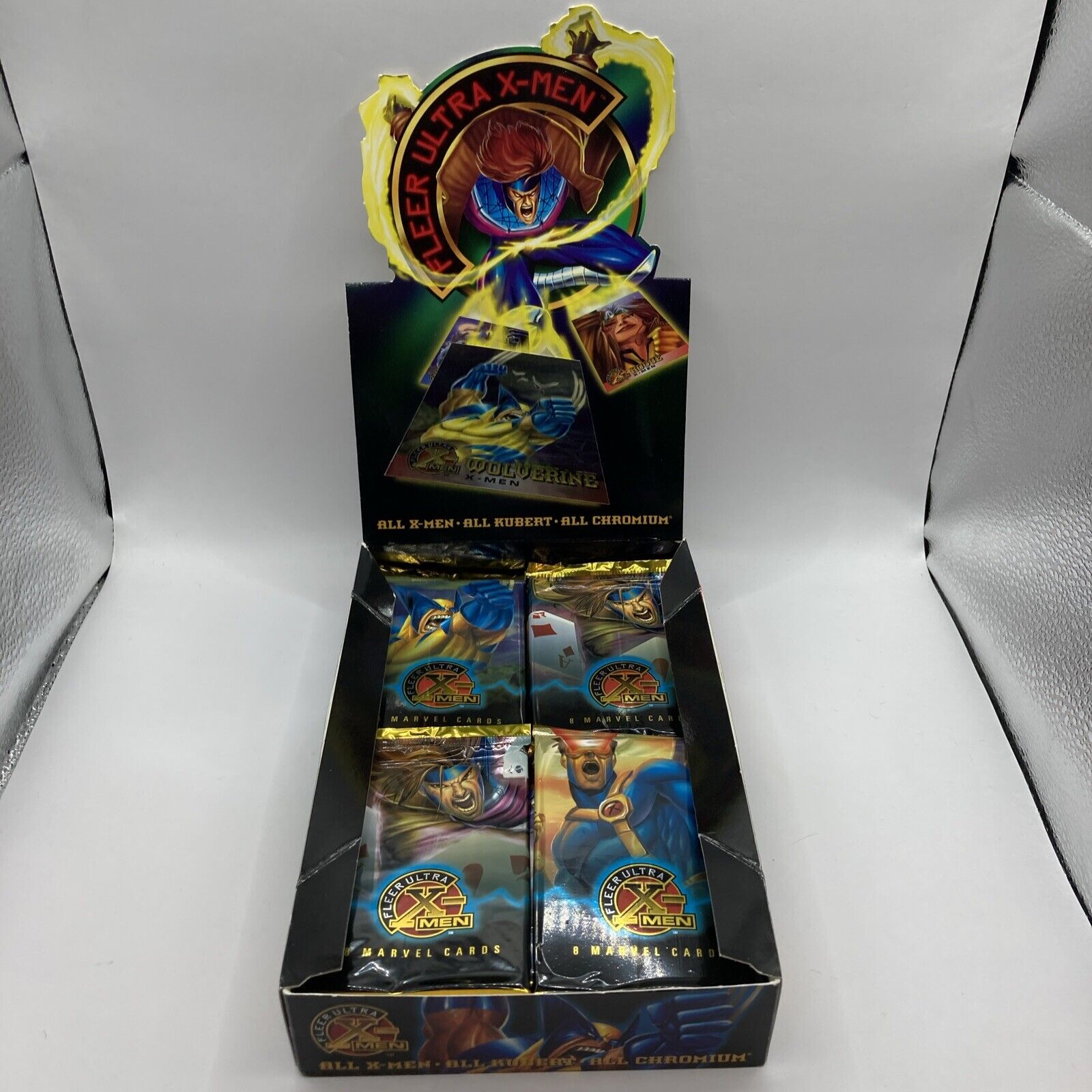 1995 Fleer Ultra X-Men All Chromium Box w/ 23 SEALED PACKS - Open Box