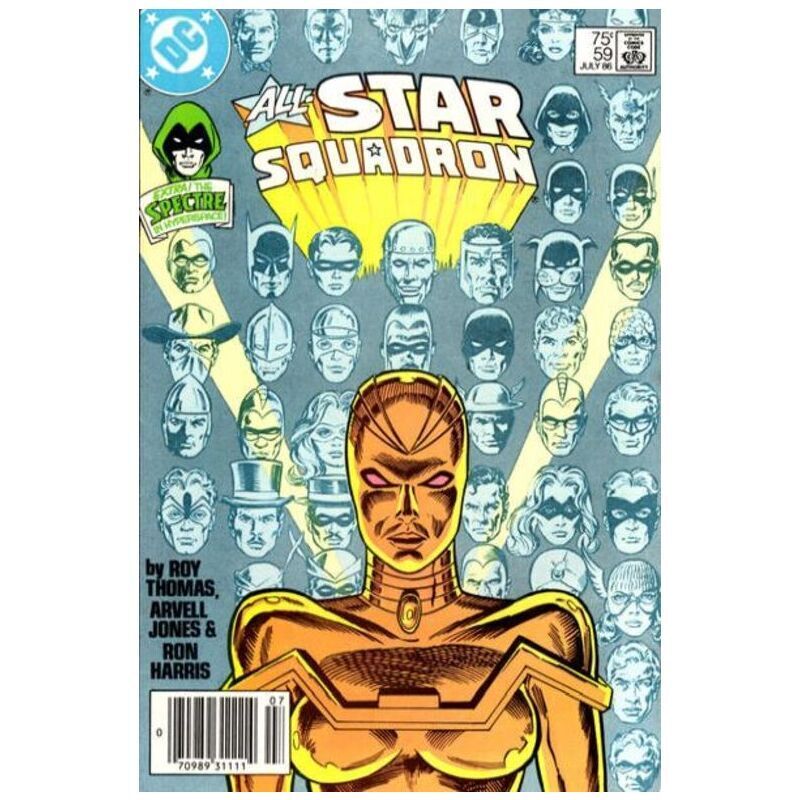 All-Star Squadron #59 Newsstand in Near Mint condition. DC comics [c~