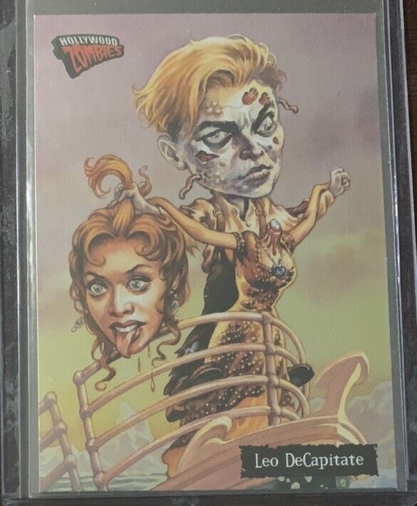 2007 Topps Hollywood Zombies Leonardo DiCaprio Silver Foil Leo Decapitate Rookie