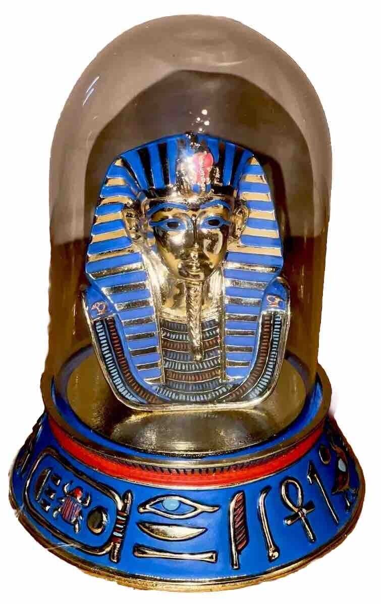 Vintage Franklin Mint Egyptian King Tutankhamun Mask w Dome 5