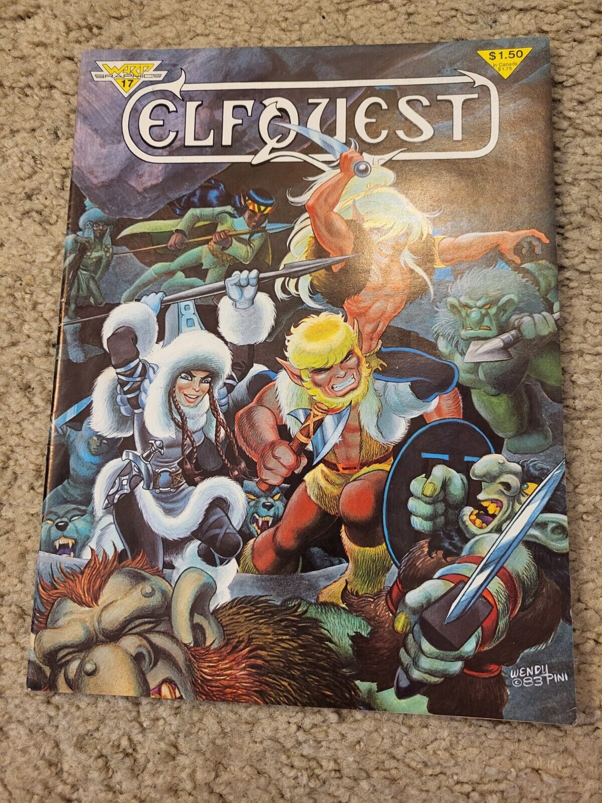 Elfquest 17 WARP GRAPHICS - 1st print - Comics Magazine lot 1983 HIGH GRADE