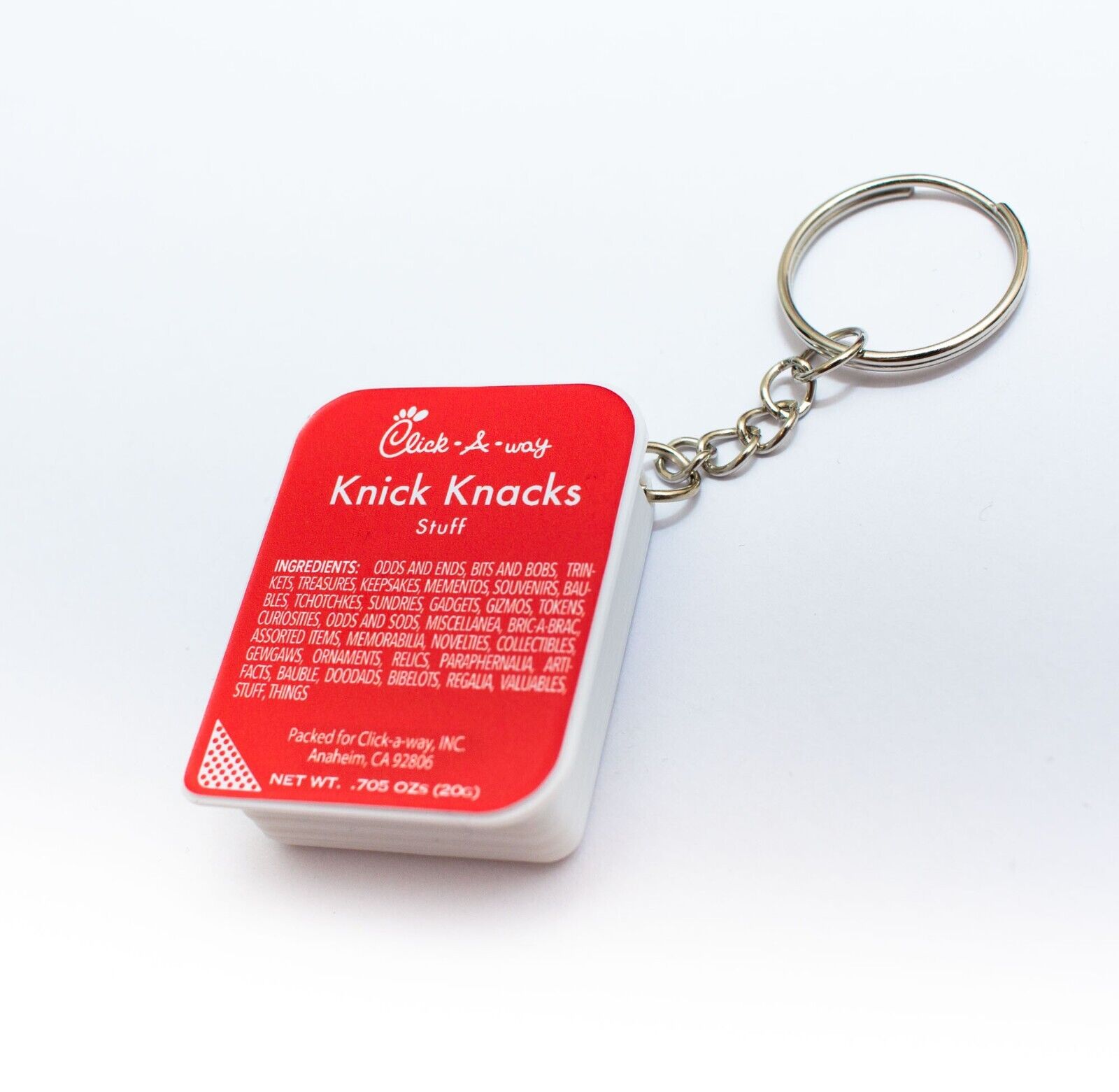 Chick-fil-a Parody CFA Sauce Keychain Container pill box 2024 NEW