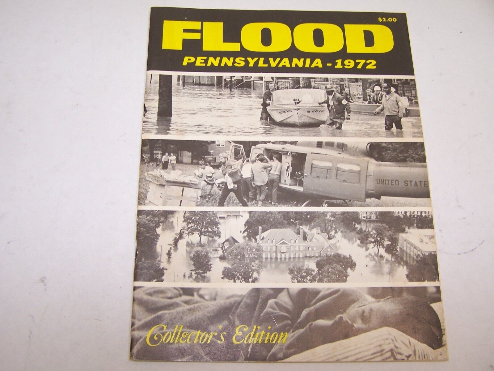 FLOOD PENNSYLVANIA-1972 COLLECTOR\'S EDITION SOFT BOUND BOOK of HURRICANE AGNES