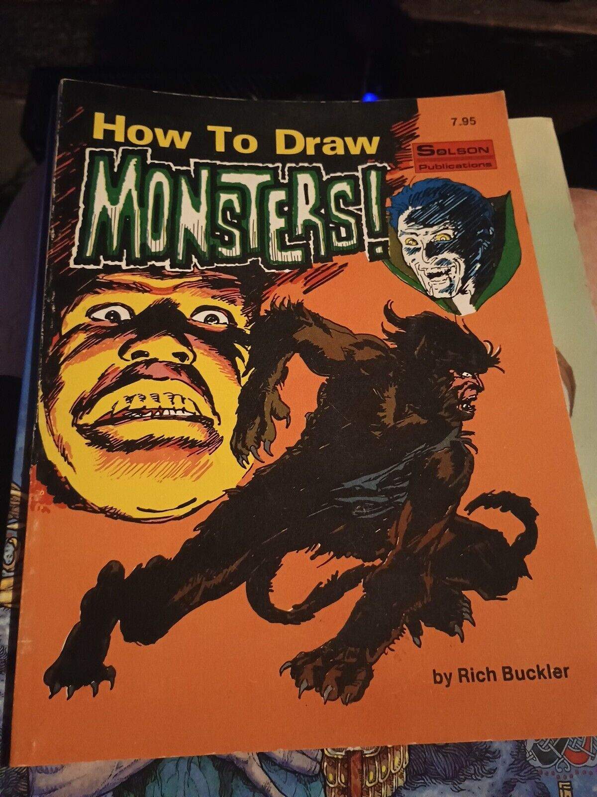 Solson Publication How to Draw MONSTERS By Rich Buckler Rare Oop Book