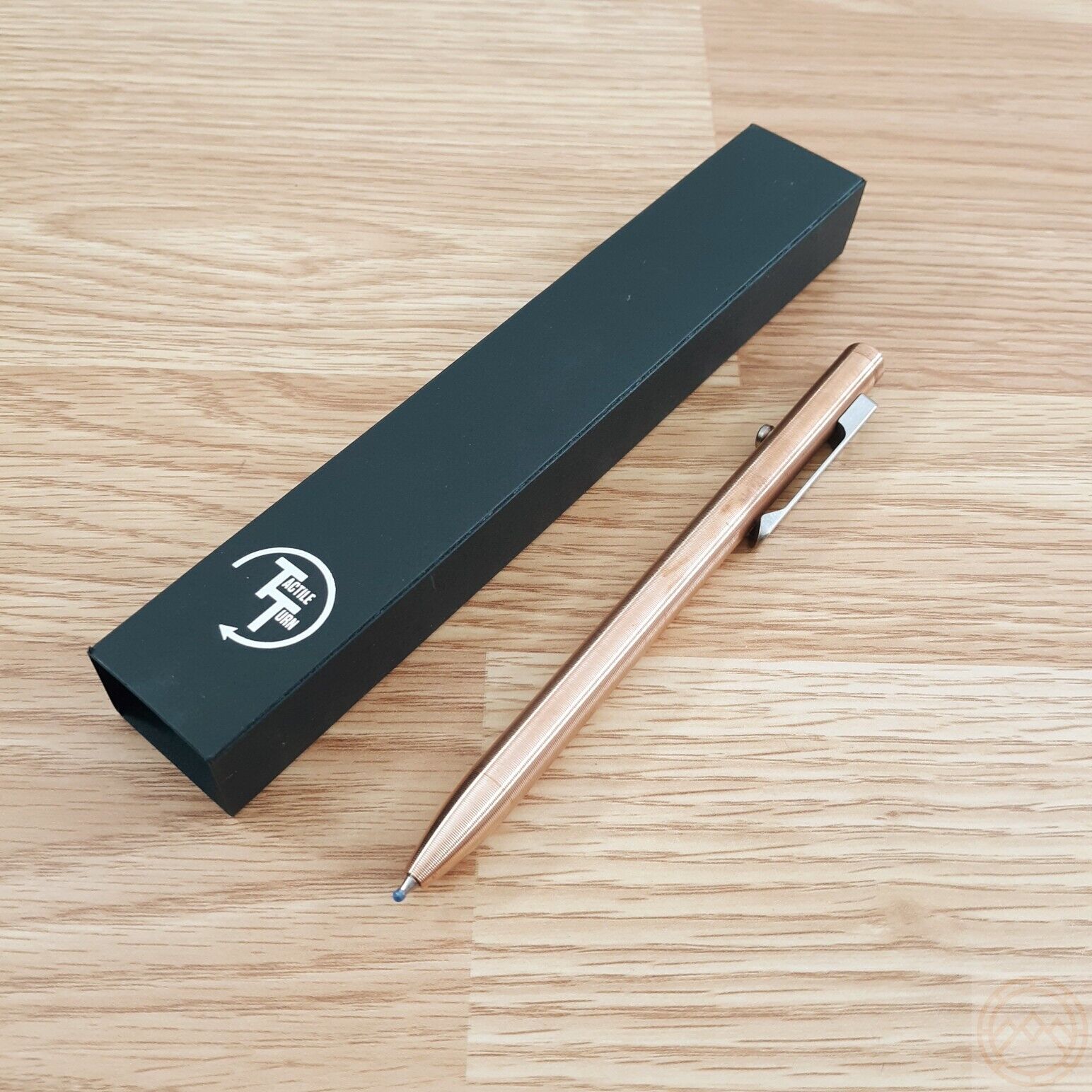 Tactile Turn Slim Bolt Action Pen Standard Machined From Copper w/ Pocket Clip
