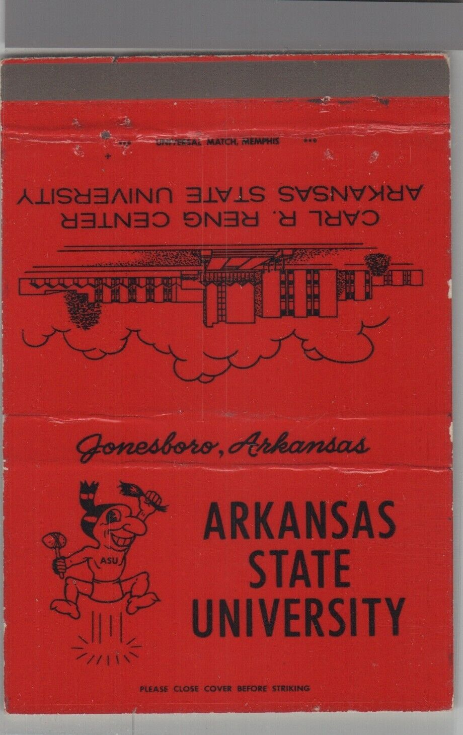 Matchbook Cover - Royal Flash Arkansas State University Jonesboro, AR