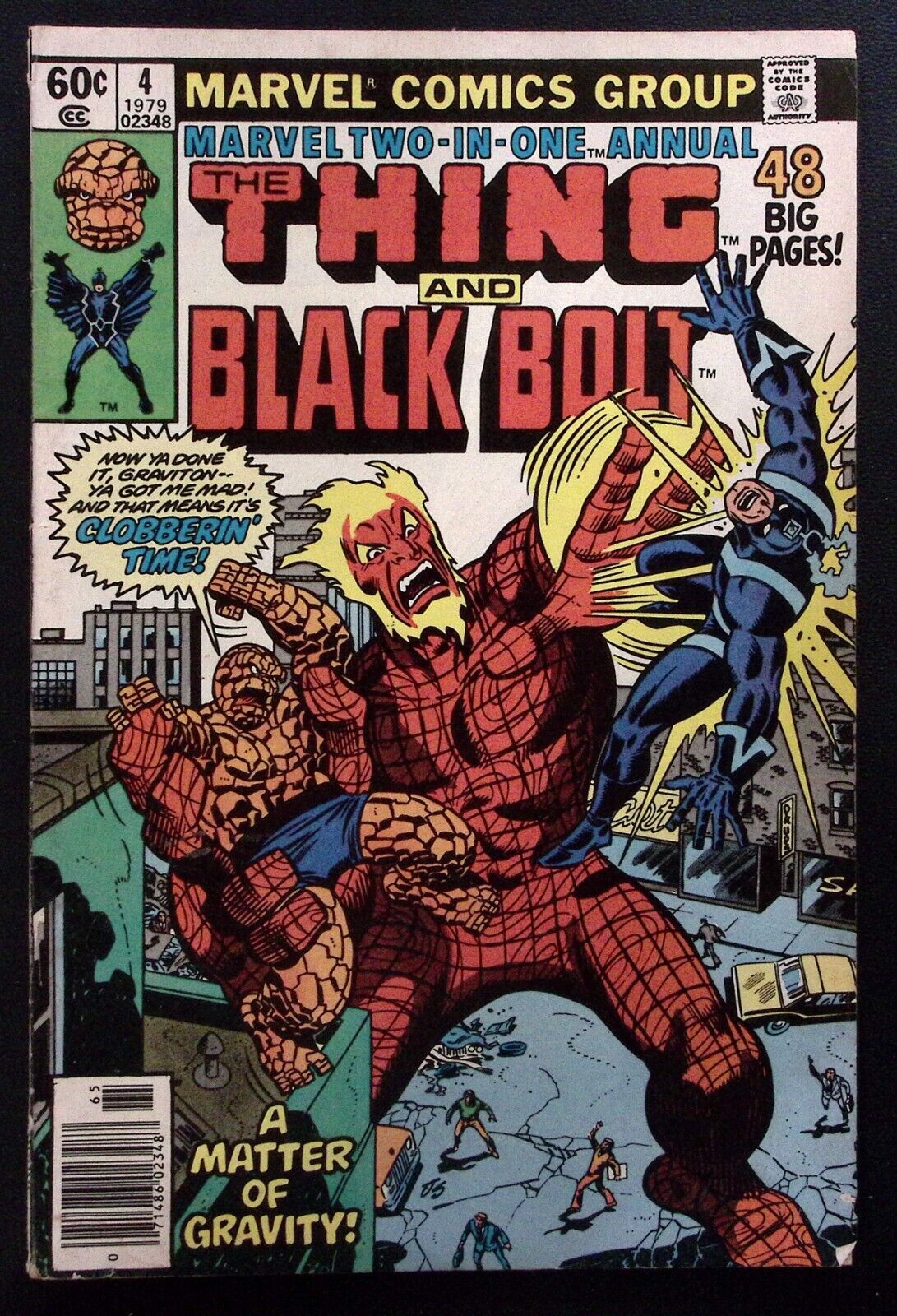 MARVEL TWO-IN-ONE ANNUAL THING AND BLACK BOLT 1979 #4 A MATTER OF GRAVITY Z1921