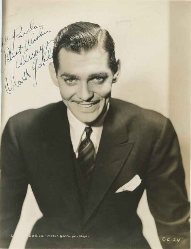 Clark Gable-STUNNING Vintage Signed Photograph