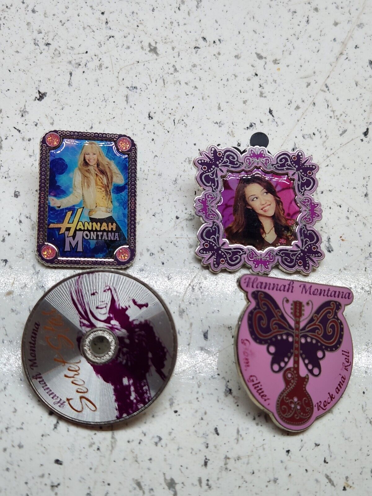 DISNEY PINS HANNAH MONTANA PIN Collection (4 Pins) All From 2008 - Miley Cyrus