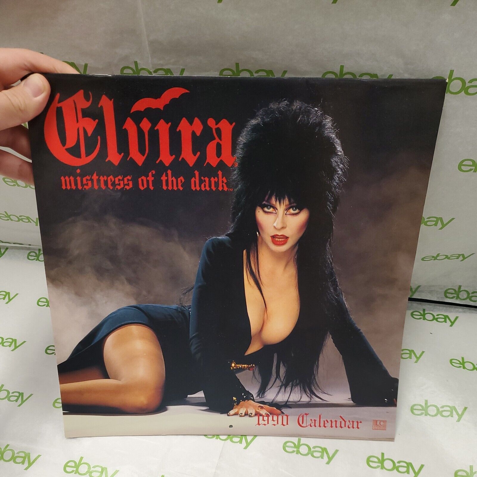 Elvira Mistress of the Dark Official 1990 Calendar 12” X 12”