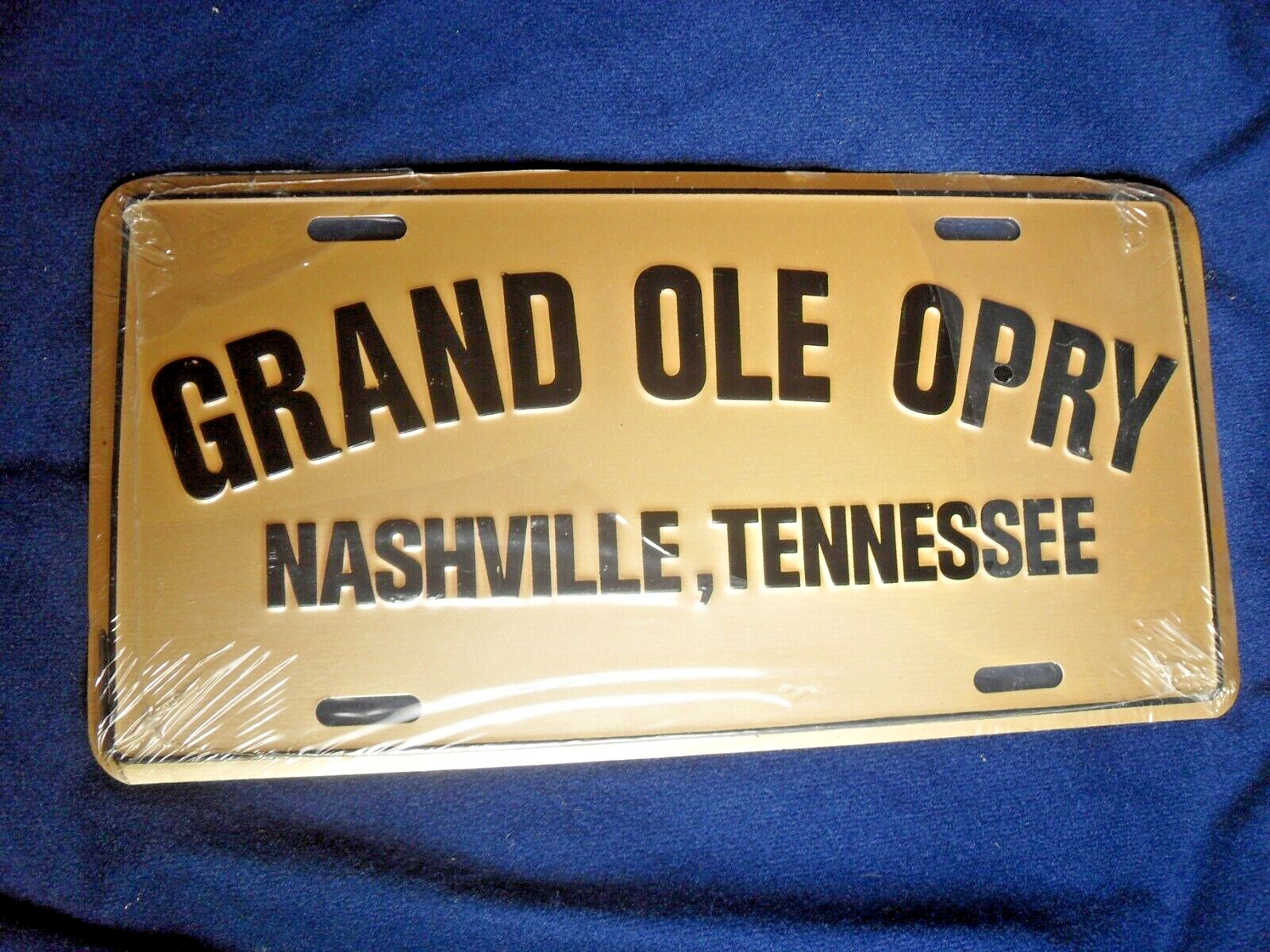 Grand Ole Opry Aluminum 3D Car Tag NEW Salesman Sample