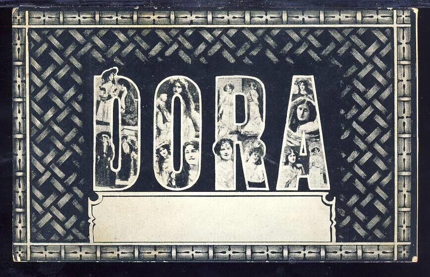 Antique (1908) Vintage Postcard Dora (Dear Dora...)