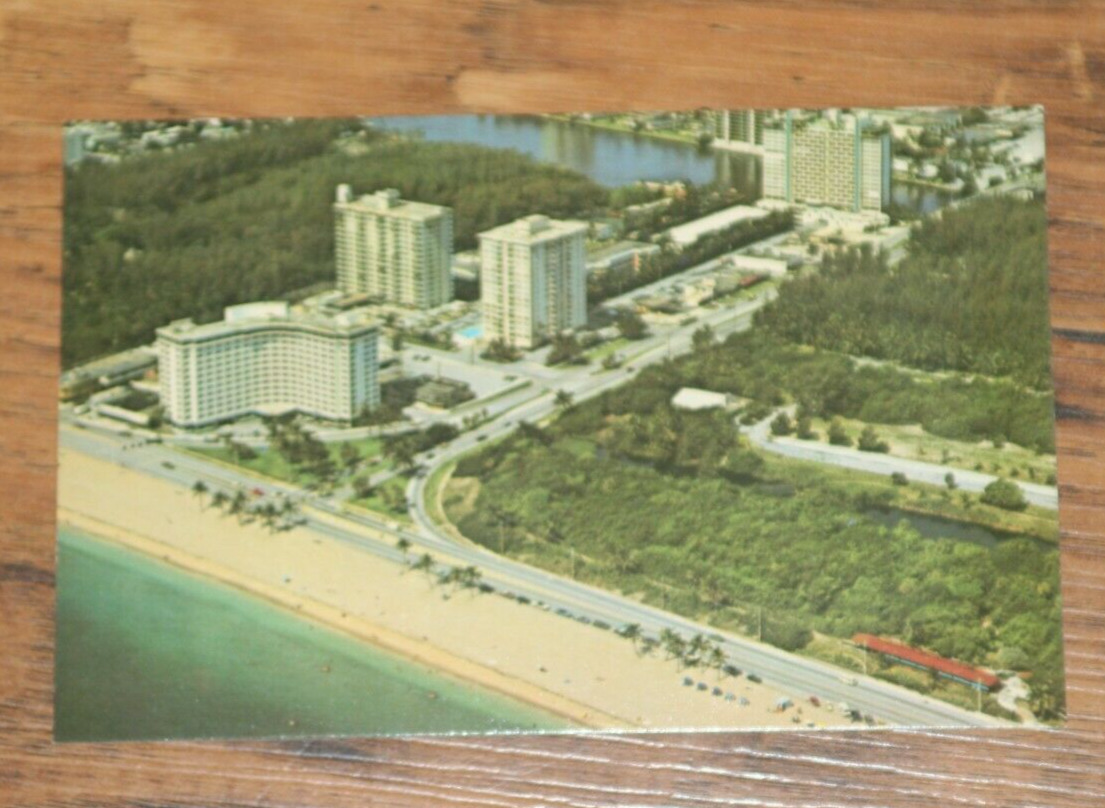 Vintage Postcard: Sunrise Boulevard and A1A, Ft. Lauderdale, Florida