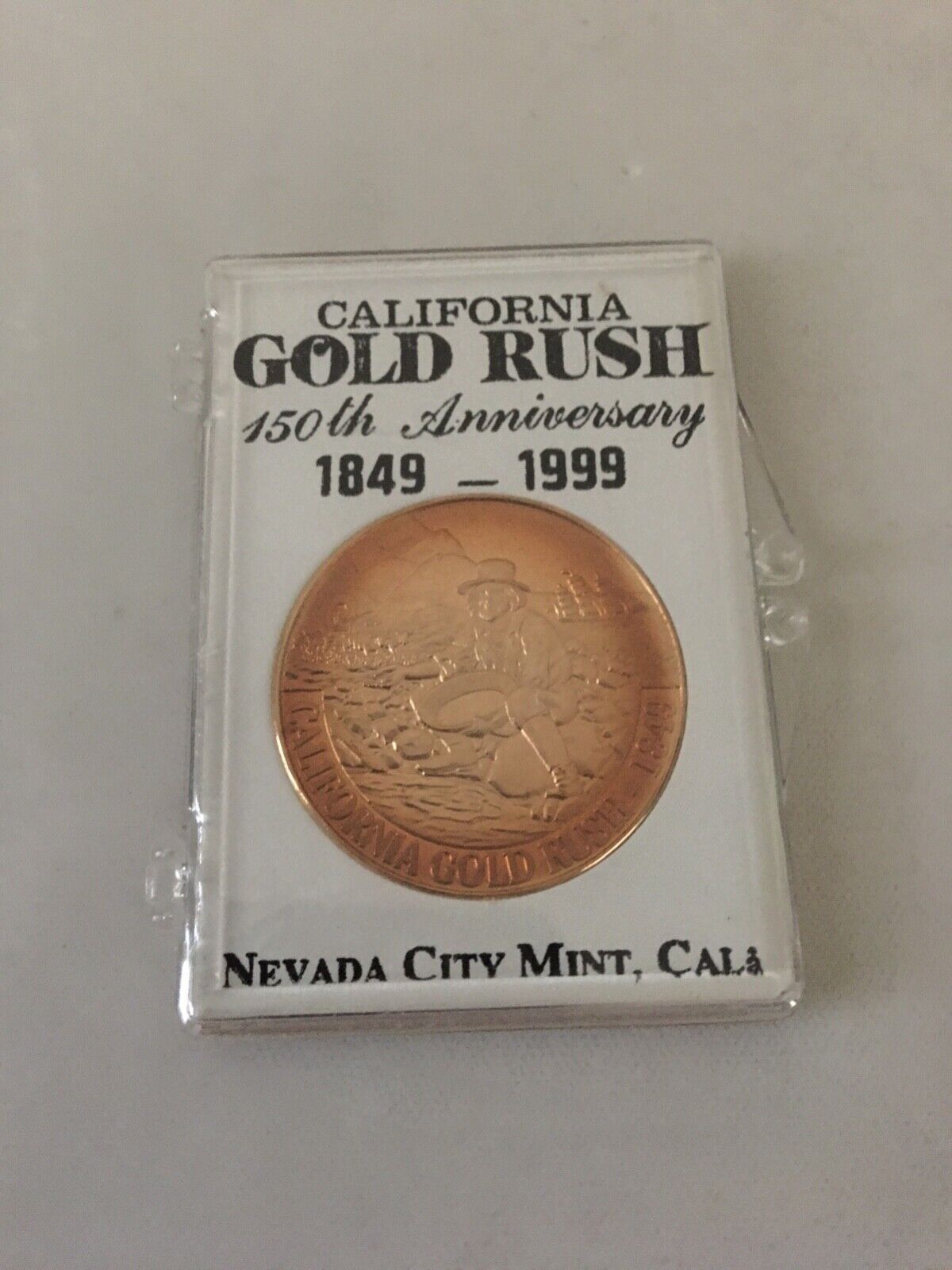 1849-1999 BRONZE Medallion 150th Anniversary California Gold Rush Coin