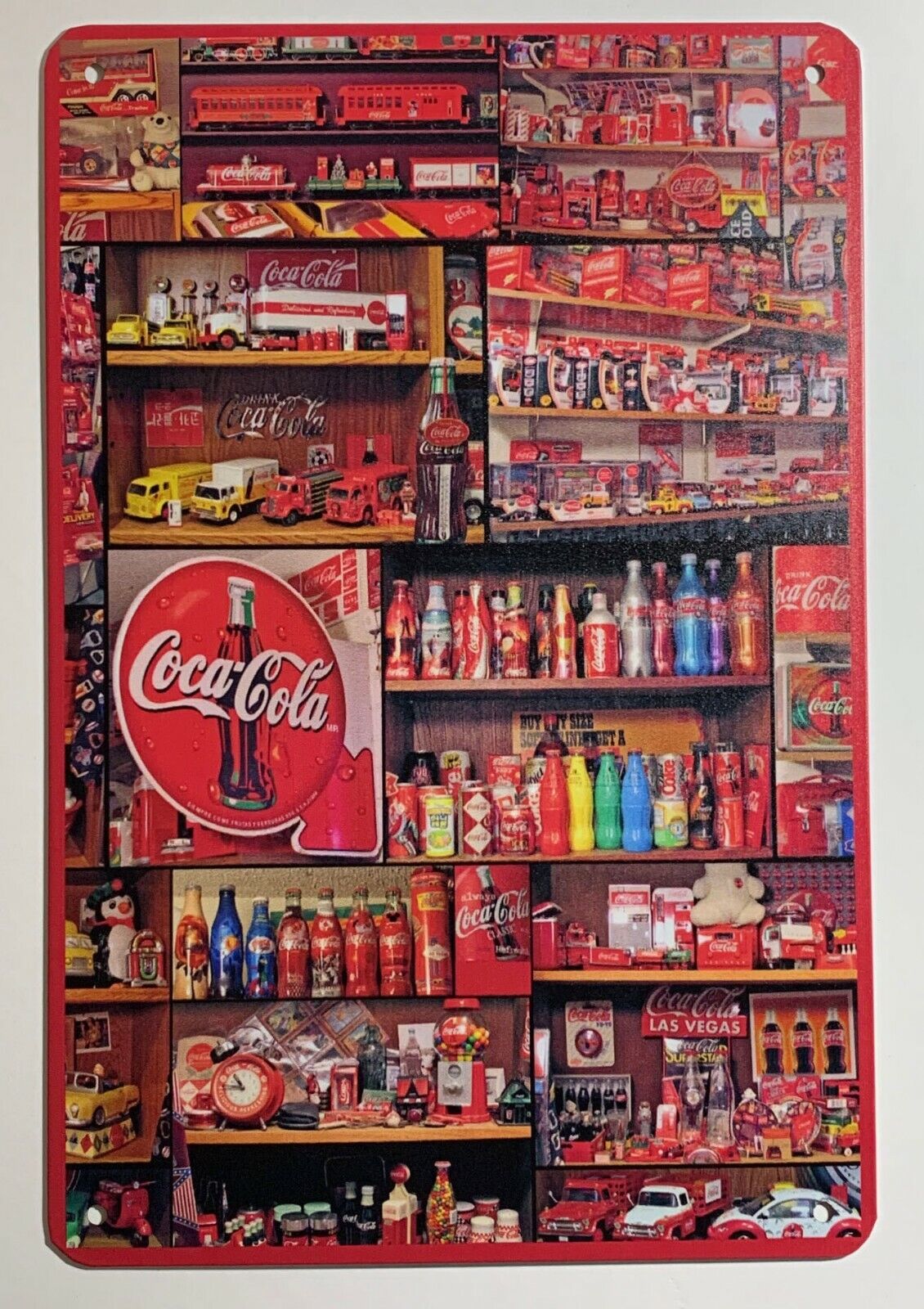 Coke Coca-Cola Display Logo Wall Metal Sign plate Home decor 11.75\