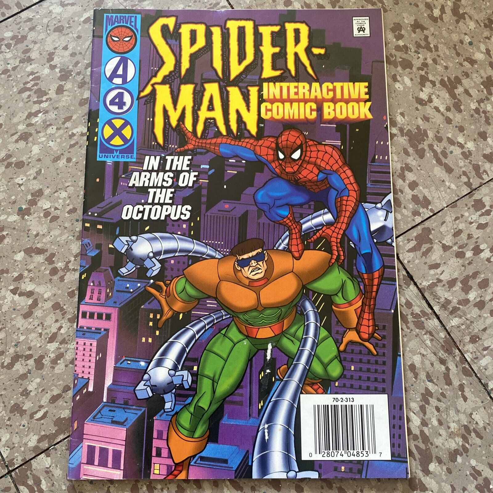 Spider-Man, Interactive Comic Book (Marvel 1996) Dr. Octopus, PB, J108