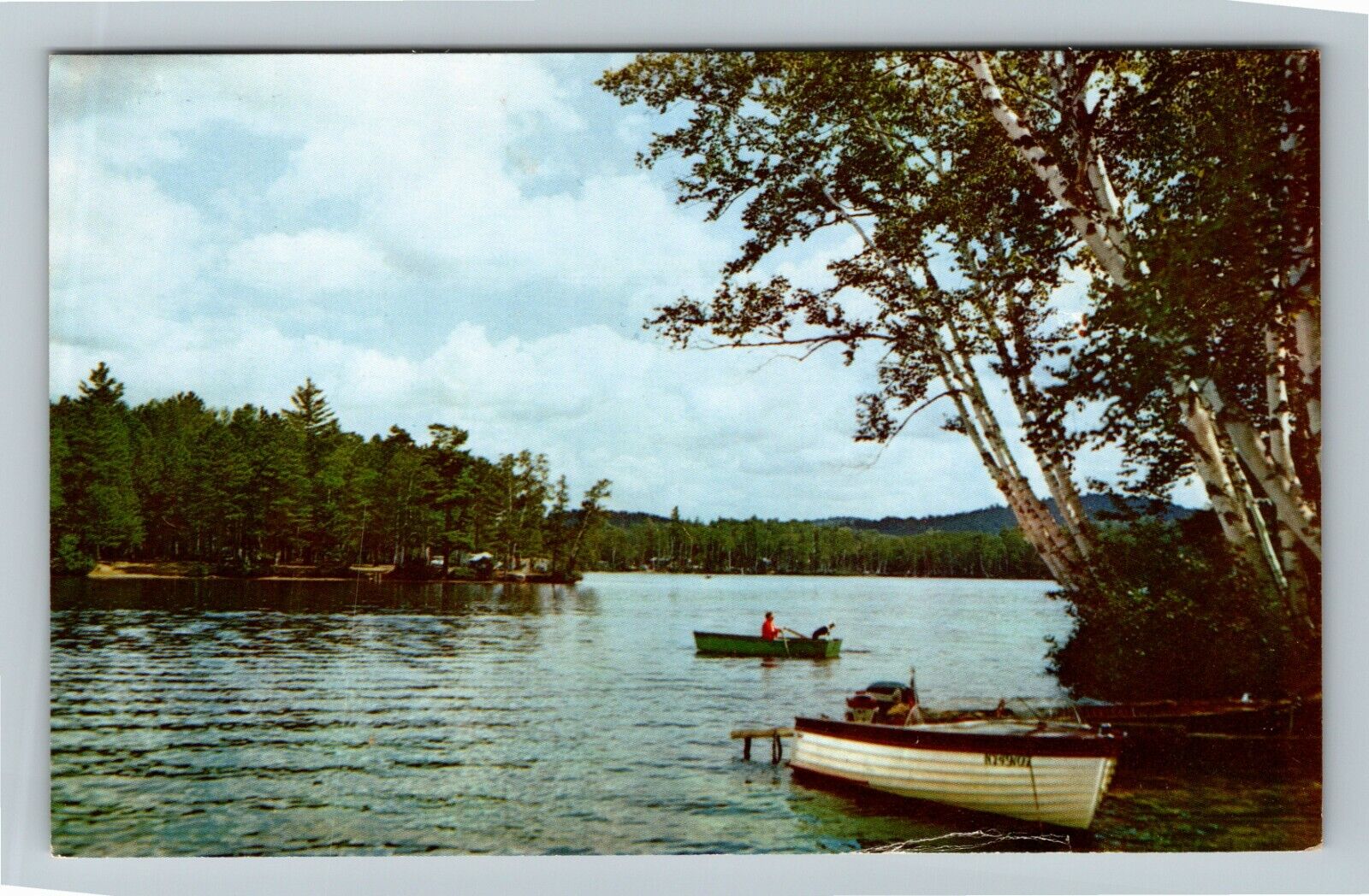 Fish Creek NY-New York, Fish Creek Public Camp Site, c1966 Vintage Postcard