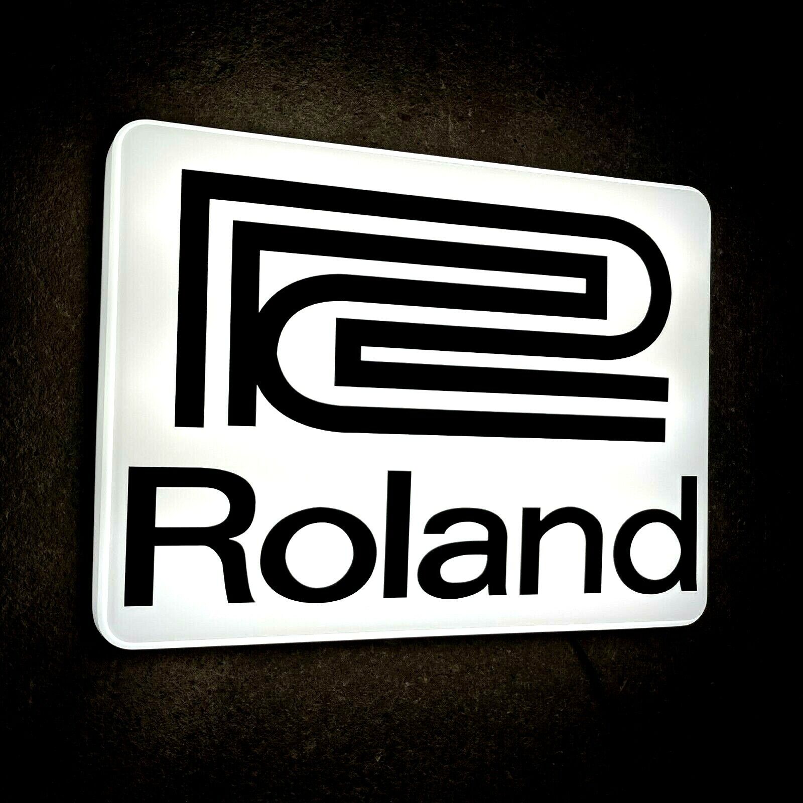 ROLAND LED ILLUMINATED LIGHT UP GARAGE SIGN MUSIC ROOM SYNTHESIZER INSTRUMENT