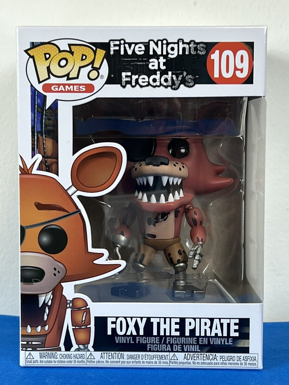 Funko POP Five Nights at Freddy\'s - Foxy the Pirate #109 - *MINT in PROTECTOR**