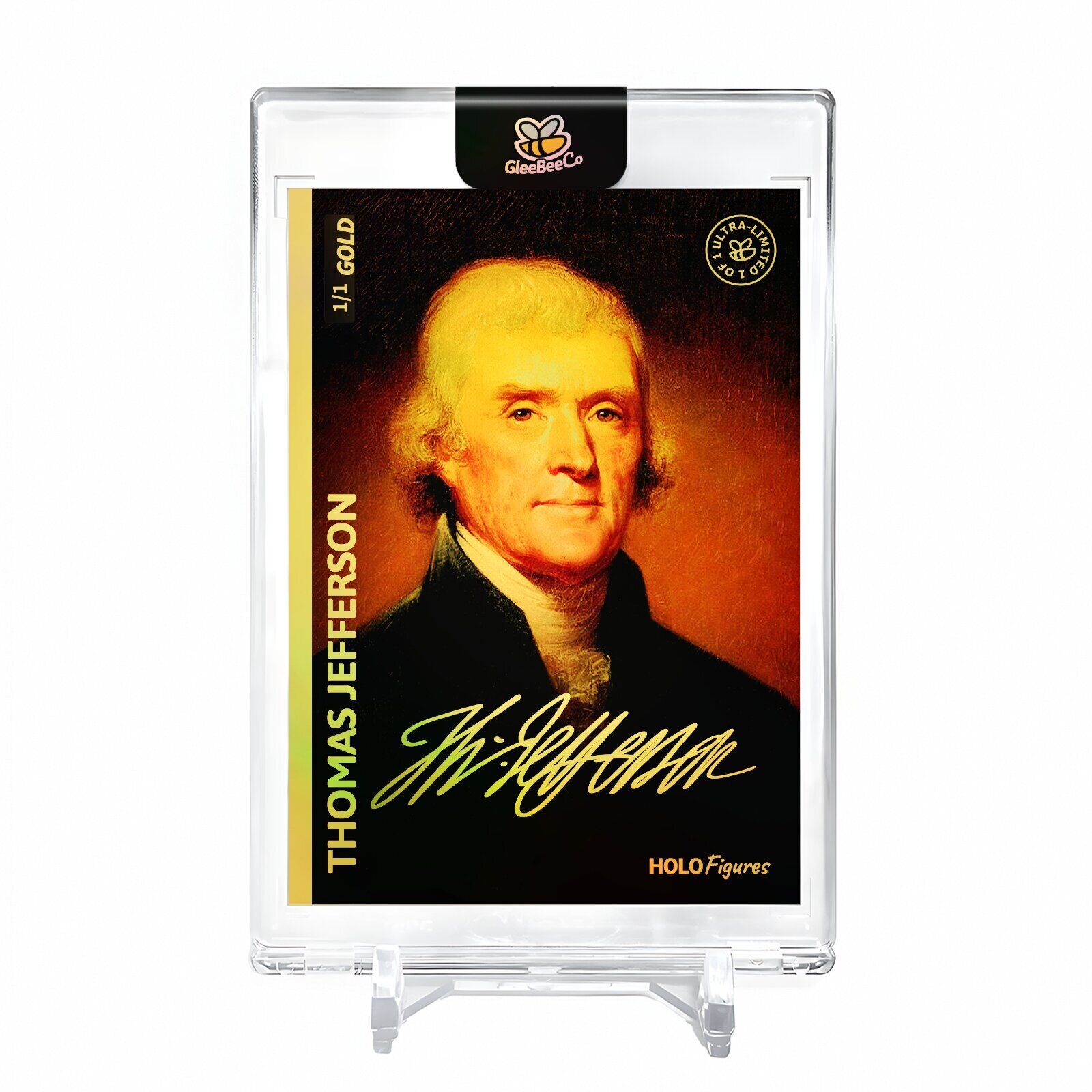 THOMAS JEFFERSON Art Card Holo Figures #TJPP *One & Only* Encased Gold 1/1