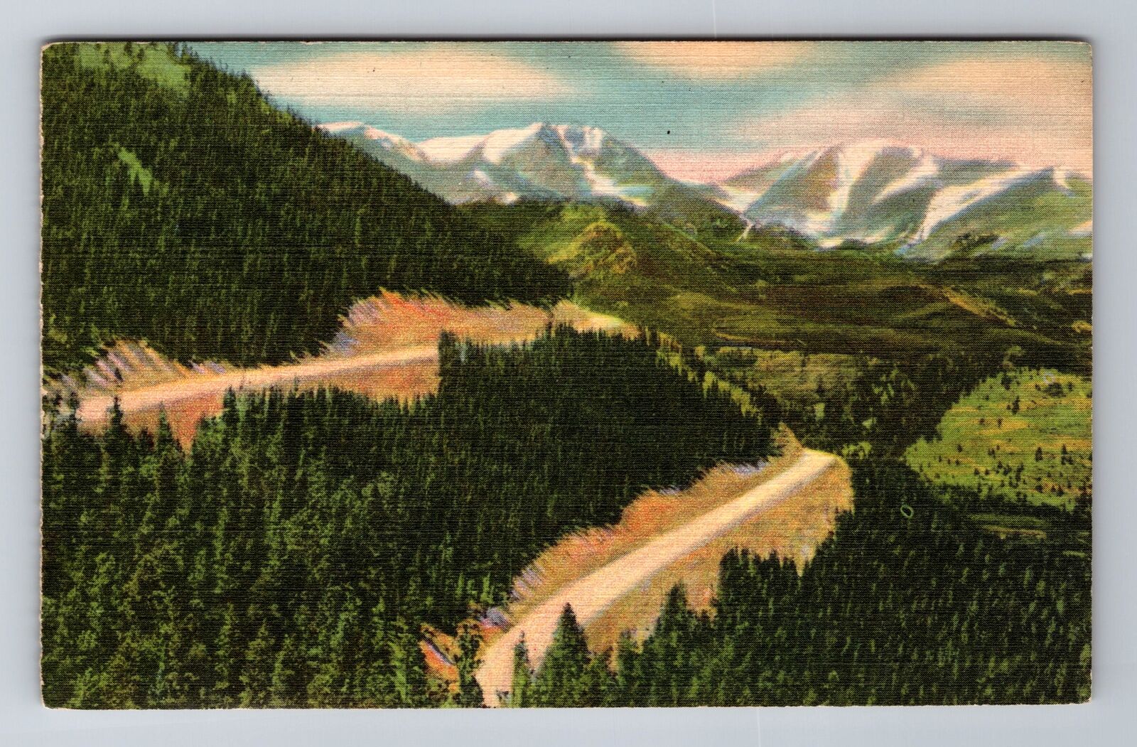 Grand Lake CO- Colorado, Mount Ypsilon, Antique, Vintage Souvenir Postcard
