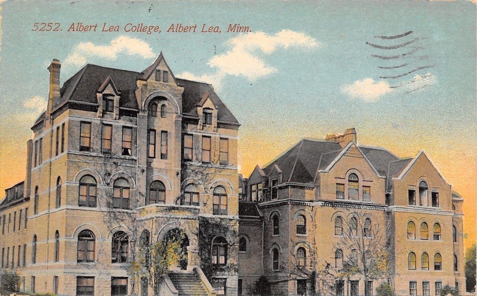 Albert Lea Minnesota~Albert Lea College for Women~Dormitory~Buildings~1911 PC