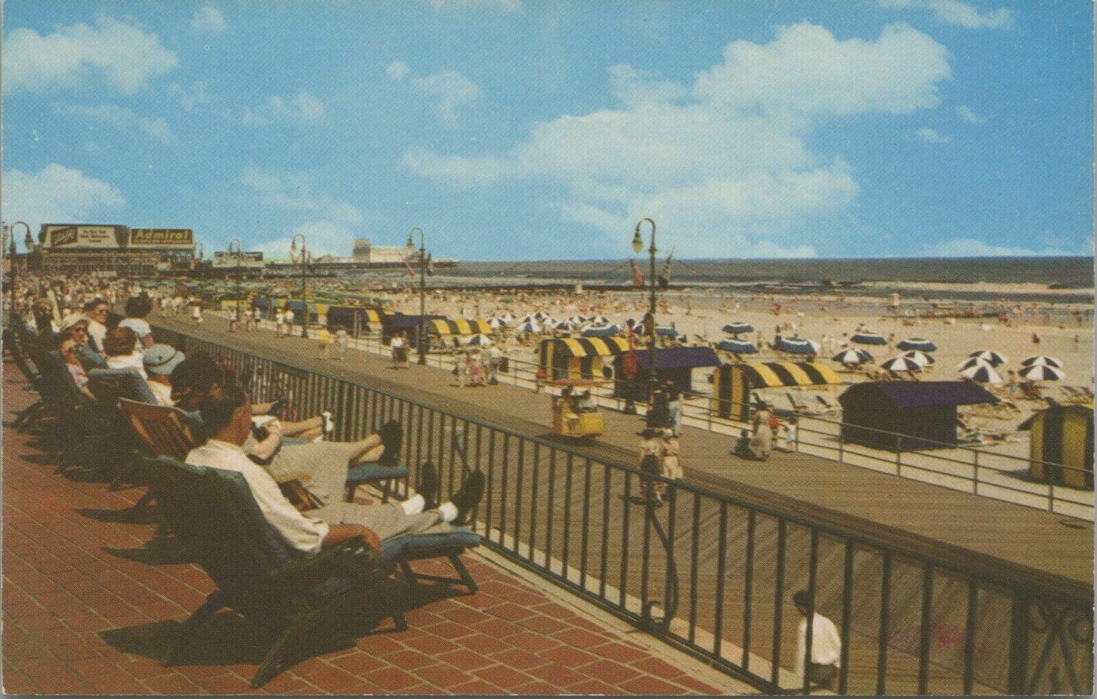 Marlborough-Blenheim Hotel Sundeck Atlantic City NJ c1950s Postcard - Unposted C