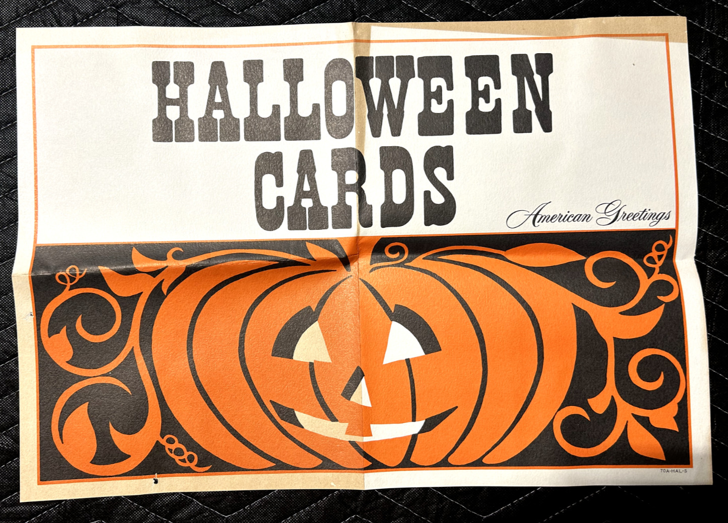Vintage American Greetings Halloween Cards Advertising Poster 14\