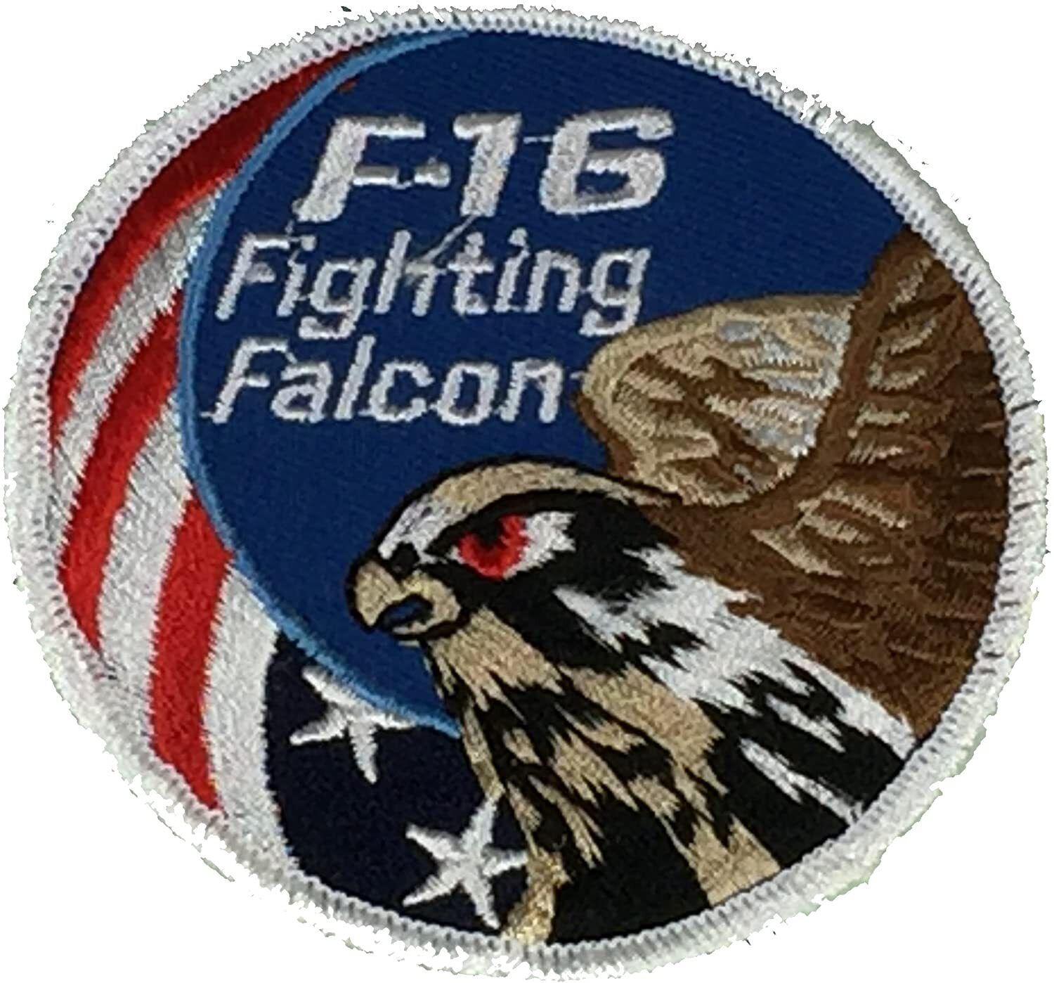 USAF AIR FORCE F-16 FIGHTING FALCON  PATCH JET AIRCRAFT VETERAN PILOT AIRMAN