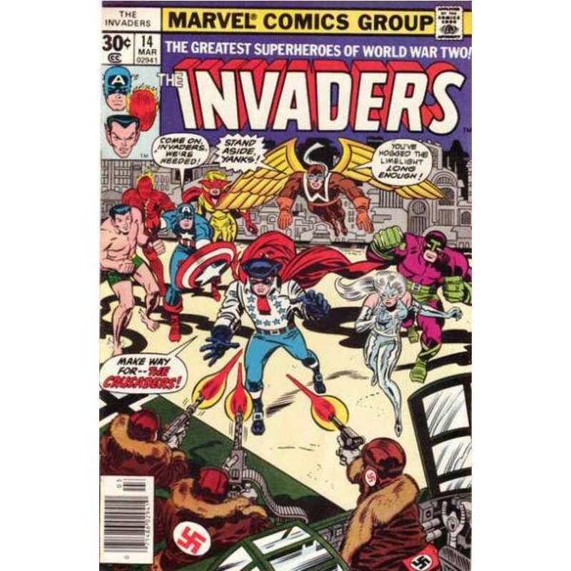 Invaders (1975 series) #14 in Fine condition. Marvel comics [r@
