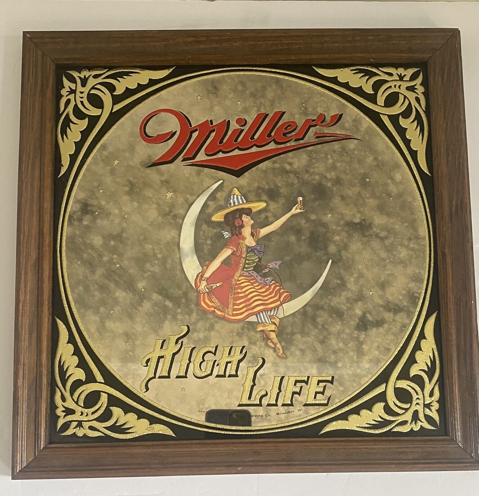 Vintage Miller High Life Beer 1979 “Girl on the Moon\
