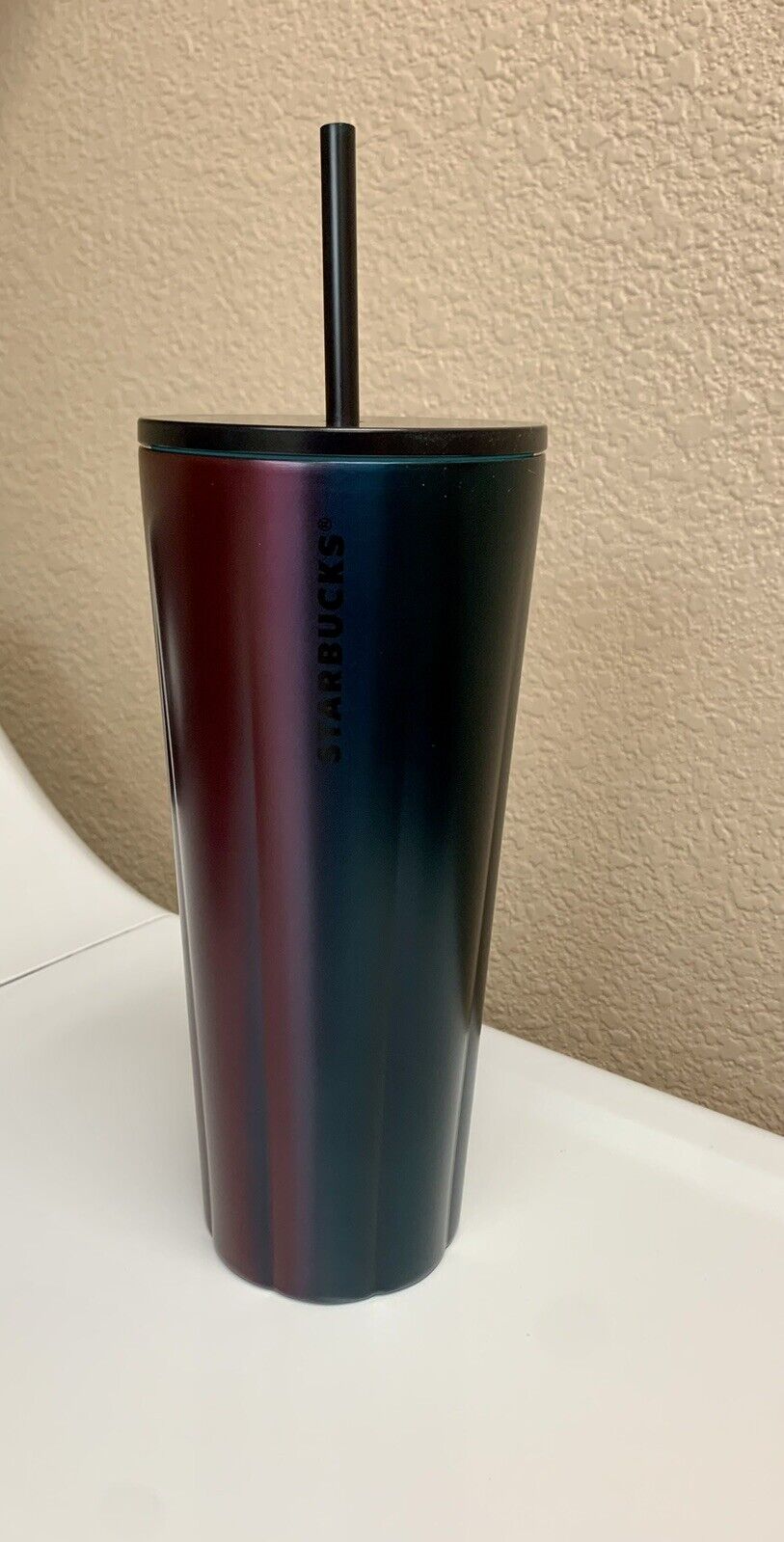 Starbucks Limited Edition 2021 Color Shift Red & Blue Ombré Stainless Steel 24oz