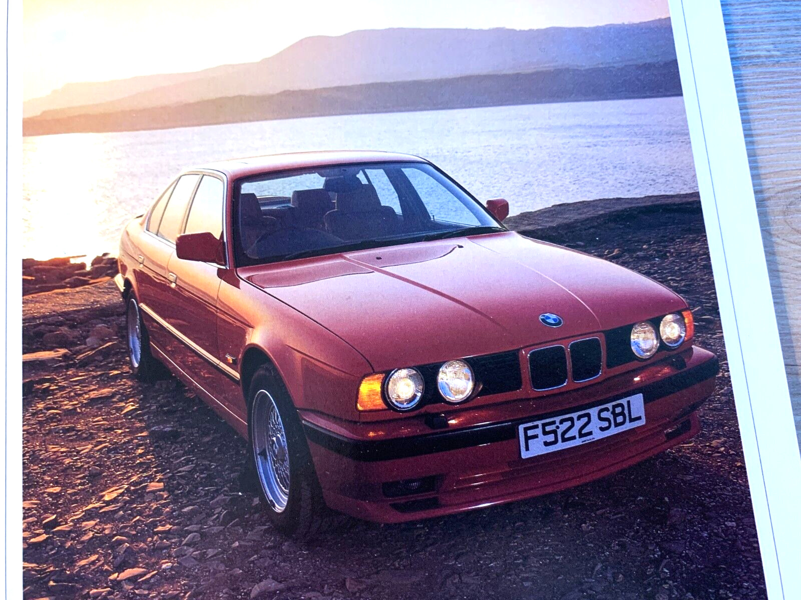 BMW E34 535i SPORT FRAMEABLE WALL ART IMAGE from CAR MAGAZINE TEST REVIEW