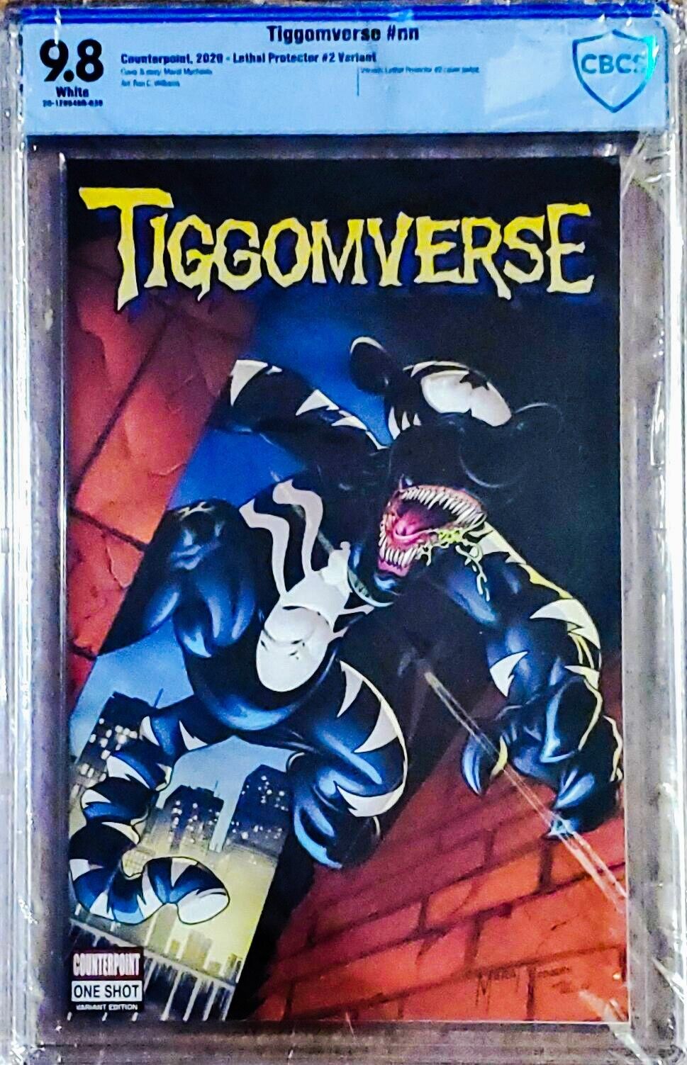 Tiggomverse #1 CBCS 9.8 Trade Venom Lethal Protector Homage Edition