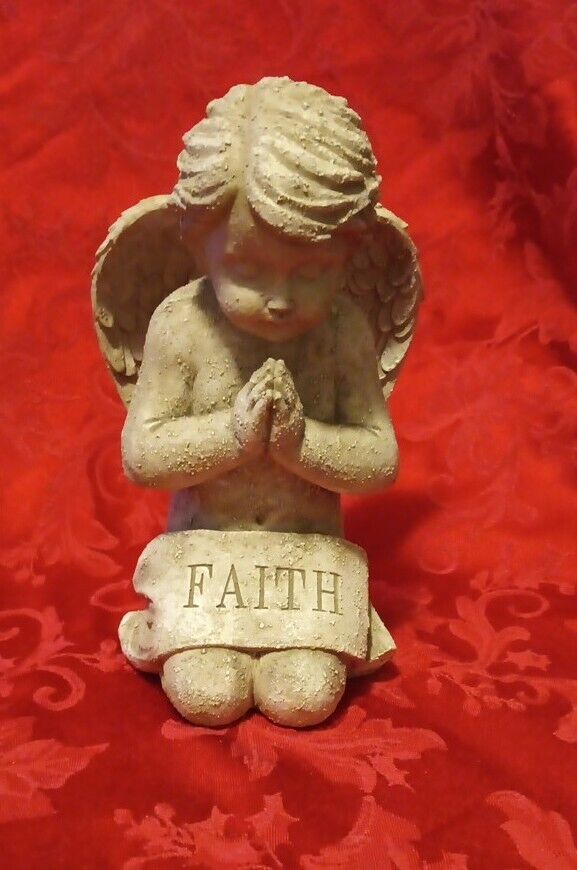 Vintage Praying Angel Cherub Figurine \