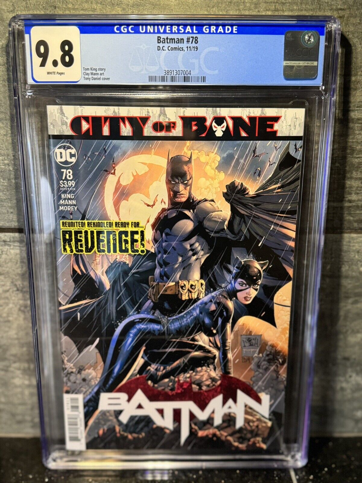 Batman #78 CGC 9.8 (2019) City of Bane Catwoman Tony Daniel cover