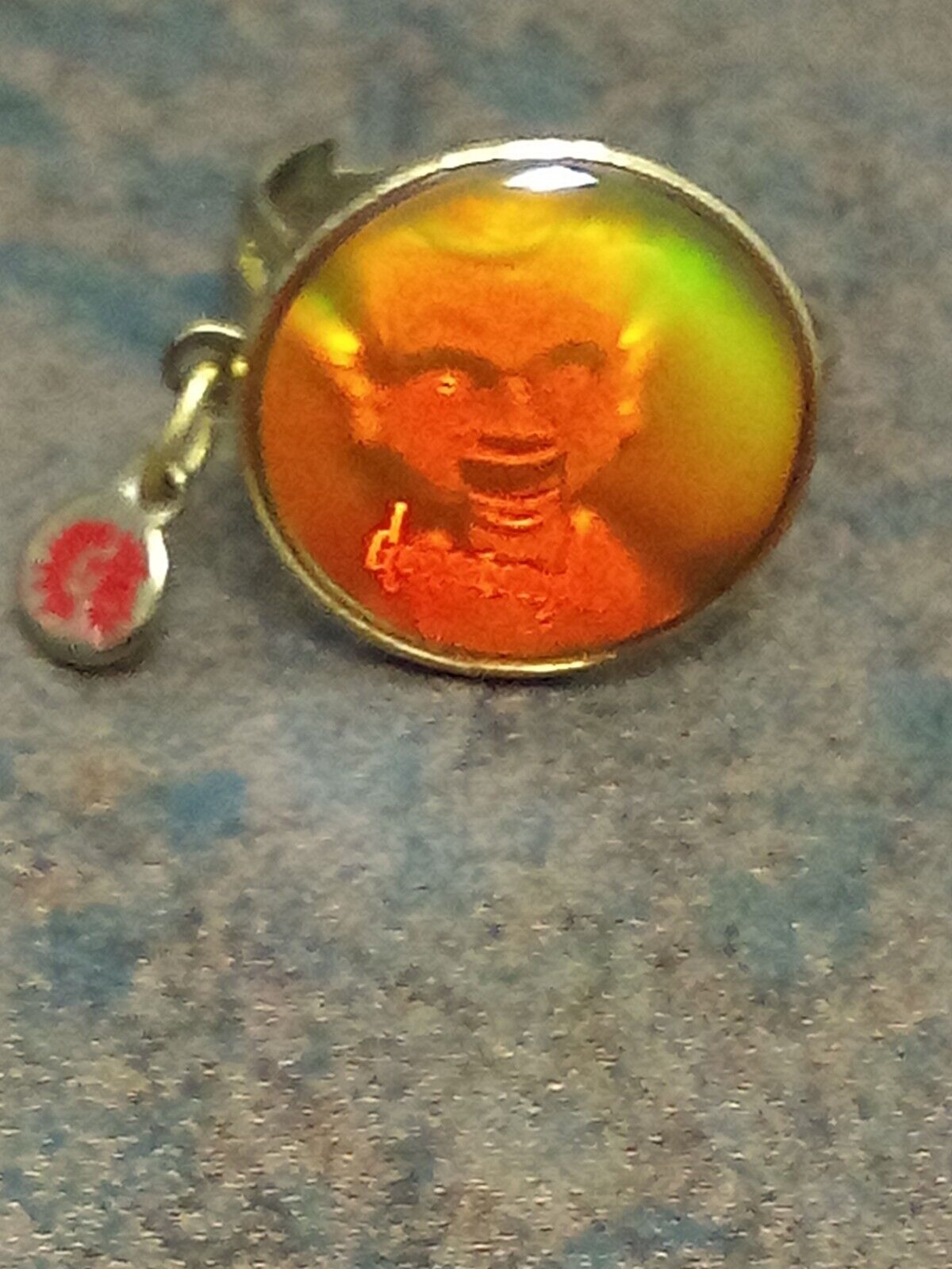 Vintage 90s Goosebumps Night Of The Living Dummy Holographic Ring R.L. Stine