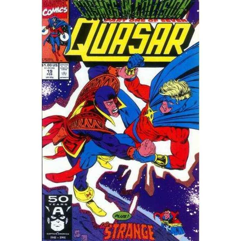 Quasar #19 in Near Mint minus condition. Marvel comics [g 